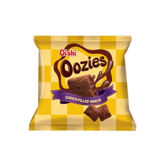 OISHI OISHI OOZIES CHOC-FILLED SNACK 50X14G EACH