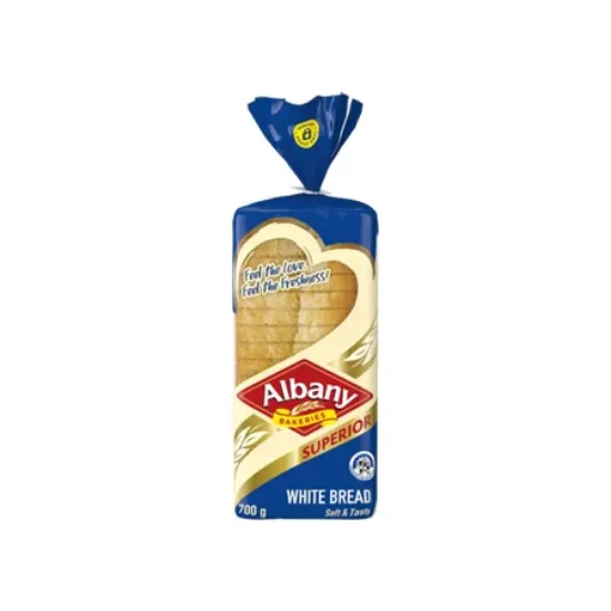 ALBANY WHITE BREAD 700G