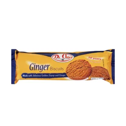 DE VRIES GINGER BISCUITS 200G