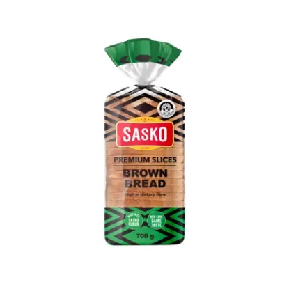 SASKO BROWN BREAD PREMIUM SLICES 700G