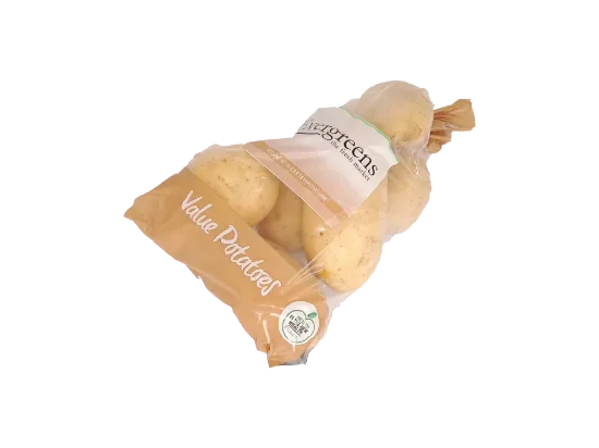 POTATOES MED VALUE BAG WASHED 2.2KG